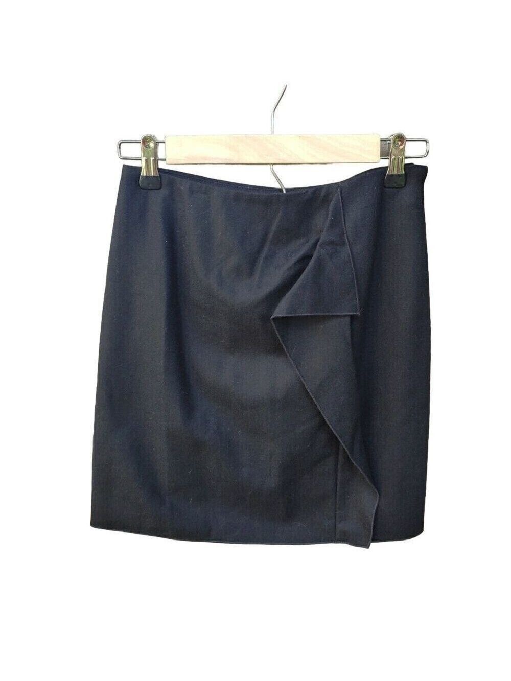 Venus Black Ruffle Mini Skirt Size 2